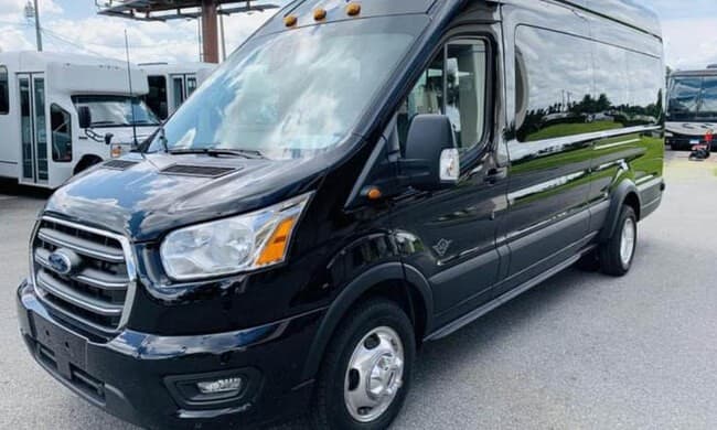 Ford Transit exterior, chauffeured van in Montreal